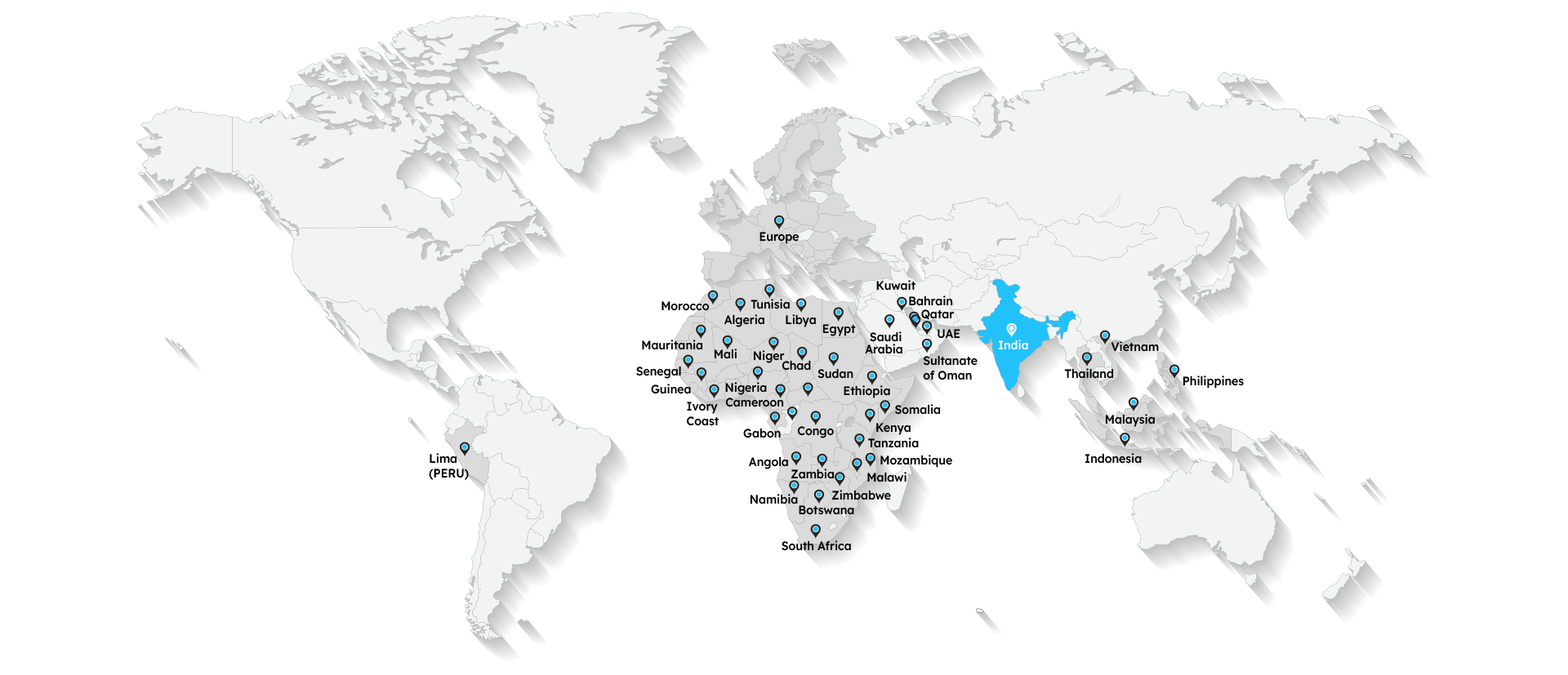 Global Presence Map